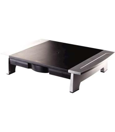 Fellowes Office Suites Soporte para Monitor - 5 Ajustes de Altura - Cajon de Almacenamiento - Espacio para Portatil - Peso Max..