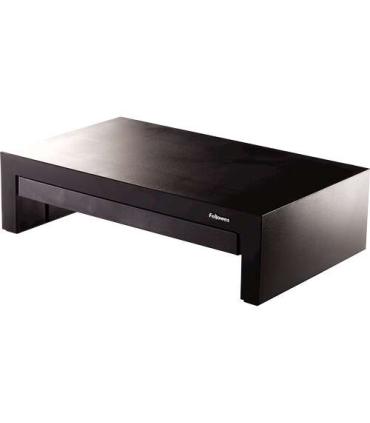 Fellowes Designer Suites Soporte Elevador para Monitor - 3 Alturas Diferentes - Bandeja de Almacenamiento - Peso Max 18kg