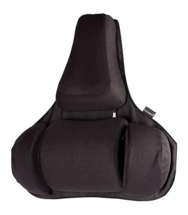 Fellowes Ultimate Professional Series Respaldo Lumbar - Seccion Central para Columna - Sistema de Triple Enganche - Color Negro