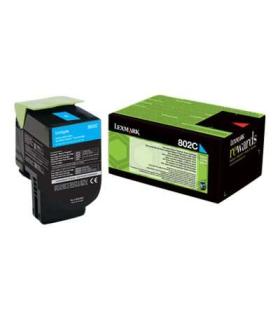 Lexmark CX310/CX410/CX510 Cyan Cartucho de Toner Original - 80C20C0/802C