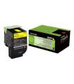 Lexmark CX310/CX410/CX510 Amarillo Cartucho de Toner Original - 80C20Y0/802Y