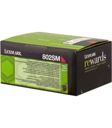 Lexmark CX310/CX410/CX510 Magenta Cartucho de Toner Original - 80C2SM0/80C2SME/802SM