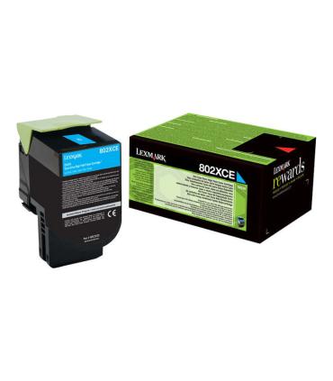 Lexmark CX510 Cyan Cartucho de Toner Original - 80C2XC0/80C2XCE/802XC