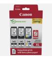 Canon PG-545XL/CL-546XL Multipack de 3 Cartuchos de Tinta Originales + 50 Hojas de Papel Fotografico - 8286B015