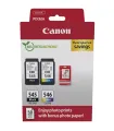 Canon PG-545/CL-546 Pack de 2 Cartuchos de Tinta Originales + 50 Hojas de Papel Fotografico - 8287B008