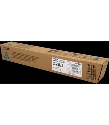 Ricoh Aficio MP-C3003/MP-C3004/MP-C3503/MP-C3504/MP-C4504/MP-C5504/MP-C6004 Cyan Cartucho de Toner Original - 841820/841816
