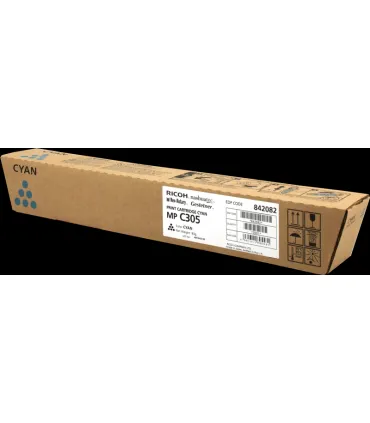 Ricoh Aficio MP-C305/MP-C305SPF Cyan Cartucho de Toner Original - 842082/841595/MPC305E
