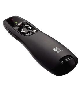 Logitech R400 Presentador Laser Inalambrico - Radio de Accion 15m - Color Negro