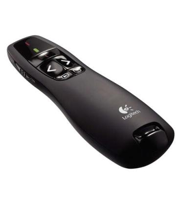 Logitech R400 Presentador Laser Inalambrico - Radio de Accion 15m - Color Negro