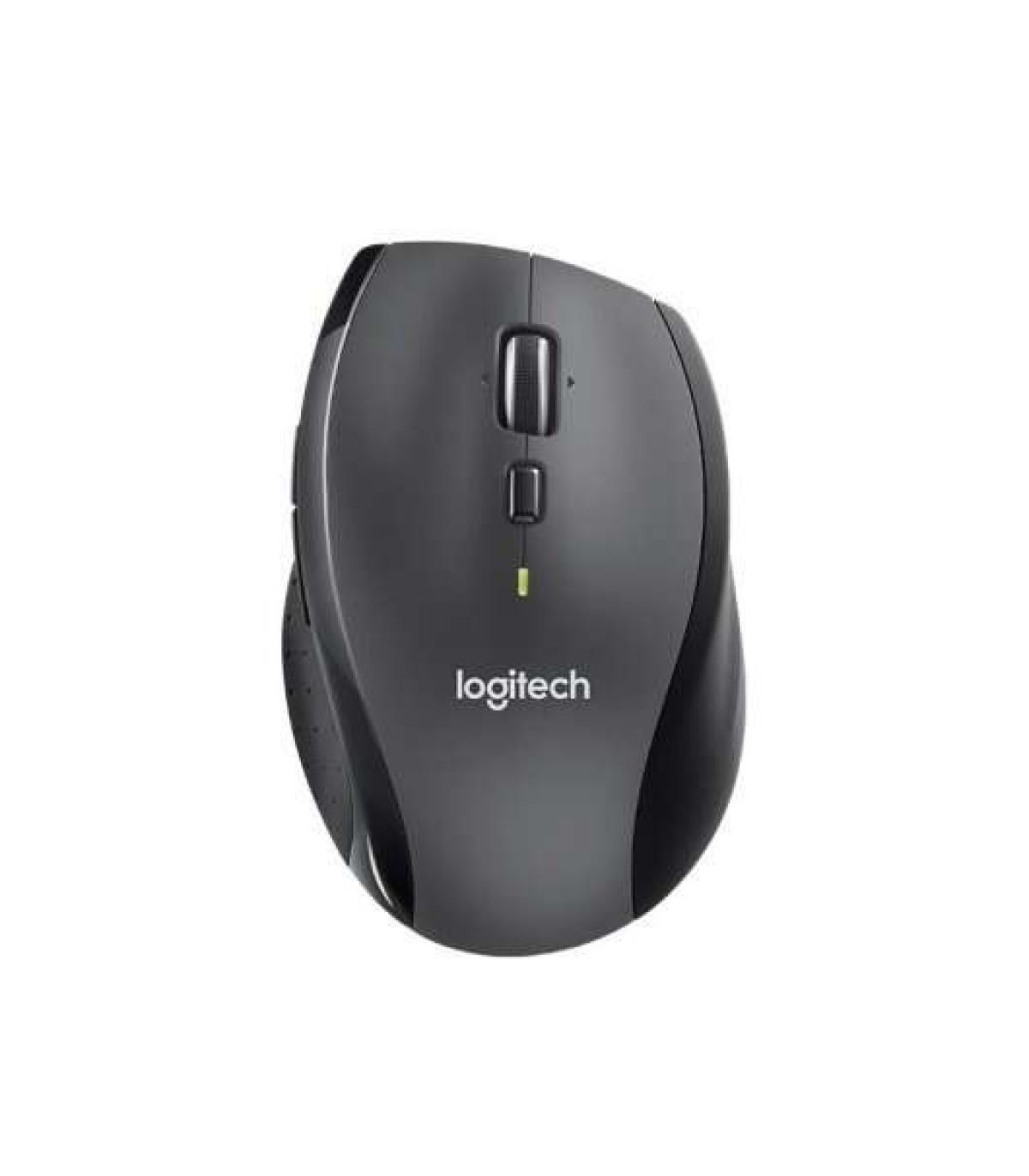 Logitech M705 Marathon Raton Laser Inalambrico 1000dpi - 7 Botones - Uso Diestro - Color Gris