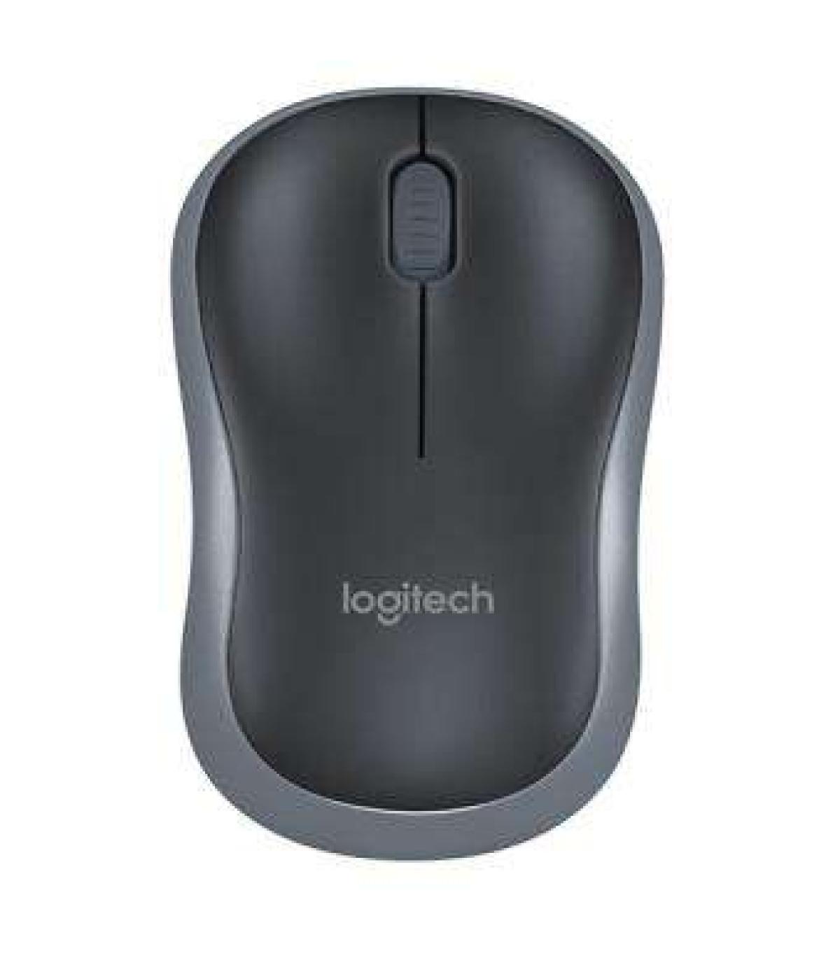 Logitech M185 Raton Inalambrico 1000dpi - 3 Botones - Uso Ambidiestro - Color Negro/Gris
