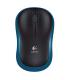 Logitech M185 Raton Inalambrico 1000dpi - 3 Botones - Uso Ambidiestro - Color Negro/Azul