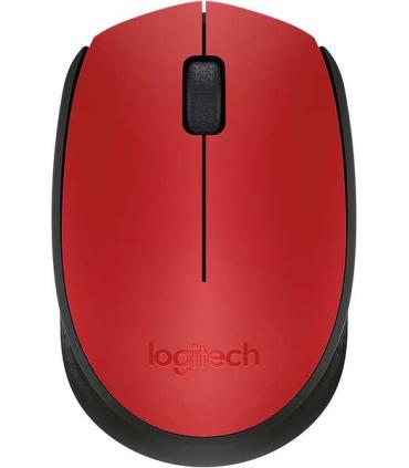 Logitech M171 Raton Inalambrico 1000dpi - 3 Botones - Uso Ambidiestro - Color Rojo
