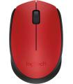 Logitech M171 Raton Inalambrico 1000dpi - 3 Botones - Uso Ambidiestro - Color Rojo