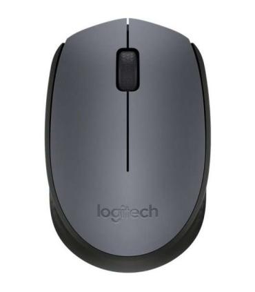 Logitech M170 Raton Inalambrico 1000dpi - 3 Botones - Uso Ambidiestro - Color Gris/Negro