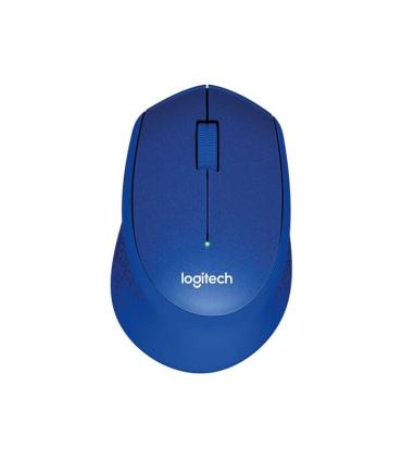 Logitech M330 Silent Plus Raton Inalambrico 1000dpi - Silencioso - 3 Botones - Uso Diestro - Color Azul