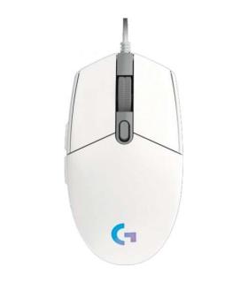 Logitech G203 Lightsync Raton USB 8000dpi - 5 Botones Programables - Iluminacion RGB Lightsync - Uso Diestro - Cable de 2.10m ..