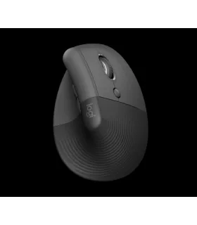 Logitech Lift Raton Vertical Bluetooth e Inalambrico USB 4000dpi - 5 Botones - Uso Diestro - Color Negro/Gris