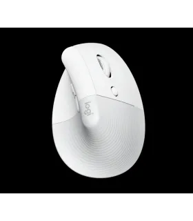 Logitech Lift Raton Vertical Bluetooth e Inalambrico USB 4000dpi - 5 Botones - Uso Diestro - Color Blanco