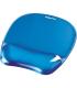 Fellowes Crystal Alfombrilla con Reposamuñecas de Gel - Resistente a las Manchas - 20x23cm - Color Azul
