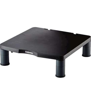 Fellowes Soporte Elevador Estandar para Monitor - Ajuste de Altura - Patas Antideslizantes - Peso Max 27kg - Color Grafito