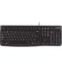 Logitech K120 Teclado USB - Resistente a Salpicaduras - Cable de 1.50m - Color Negro