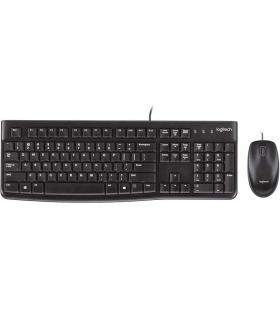 Logitech MK120 Pack USB Teclado + Raton 1000dpi 3 Botones - Uso Ambidiestro - Color Negro