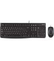 Logitech MK120 Pack USB Teclado + Raton 1000dpi 3 Botones - Uso Ambidiestro - Color Negro