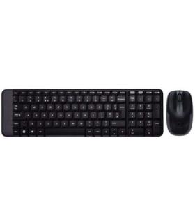 Logitech MK220 Pack Inalambrico Teclado K220 + Raton M150 3 Botones - Uso Ambidiestro - Portugues