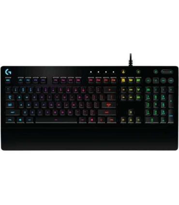 Logitech G213 Prodigy Teclado Gaming USB - Retroiluminacion RGB - Resistente a Salpicaduras - Reposamuñecas - Cable de 1.80m ..