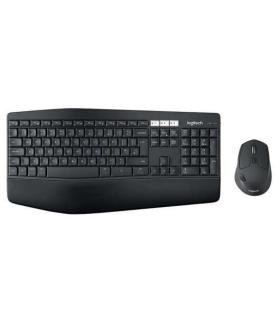 Logitech MK850 Performance Pack Inalambrico USB Teclado con Reposamuñecas + Raton 1000dpi 7 Botones - Uso Diestro - Color Negro