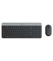 Logitech MK470 Slim Pack Inalambrico USB Teclado 12 Teclas FN + Raton 1000dpi 3 Botones - Ultafinos - Silenciosos - Uso Ambidies