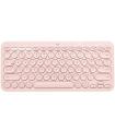Logitech K380 Teclado Inalambrico Bluetooth - Hasta 3 Dispositivos Simultaneamente - Color Rosa
