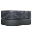 Logitech Ergo K860 Teclado Bluetooth Inalambrico USB - Ergonomico - Reposamuñecas - Color Negro