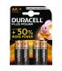 Duracell MN1500B4 Pilas Alcalinas AA LR6 1.5V Plus Power (4 unidades