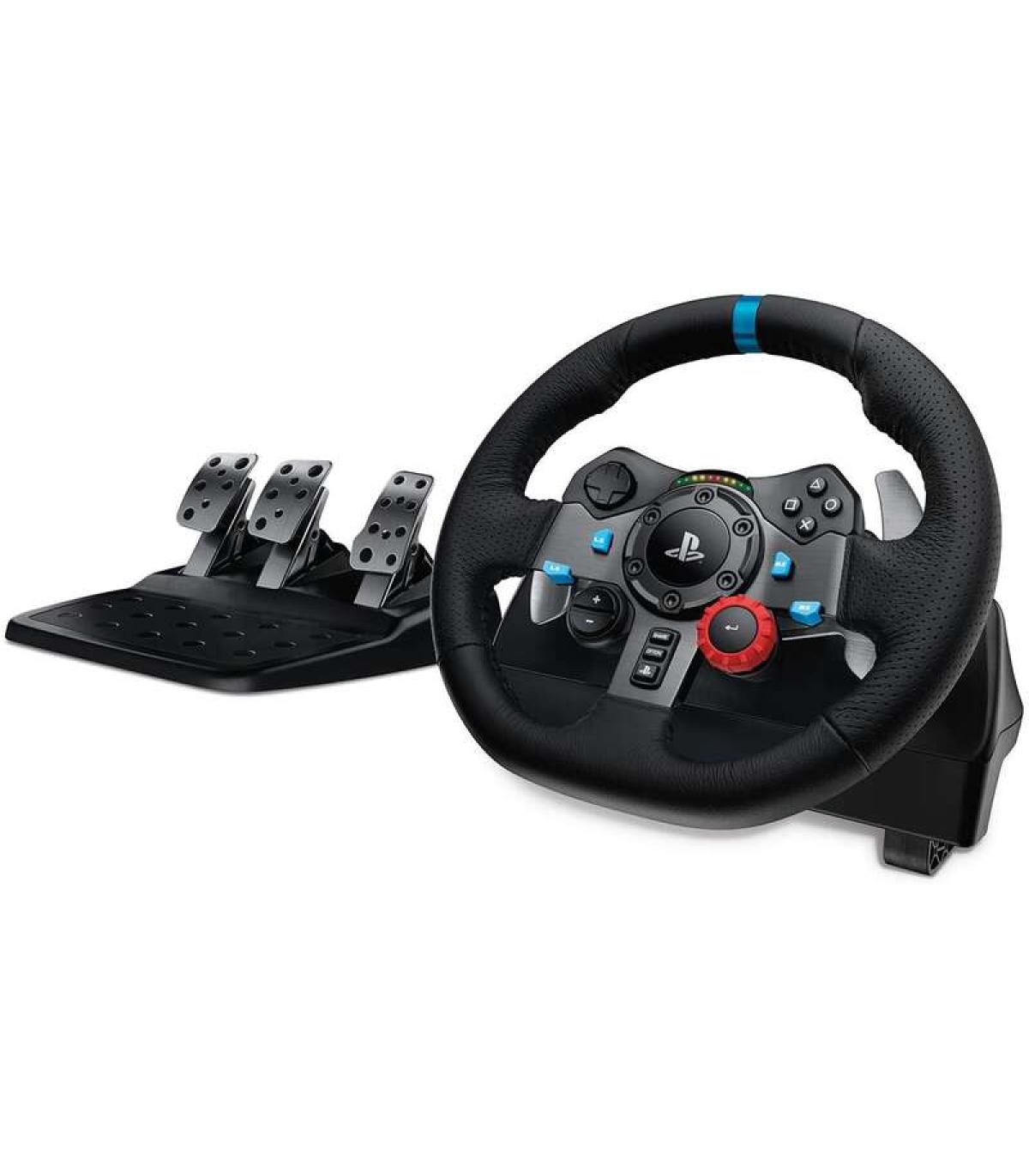Logitech G29 Driving Force Juego de Volante y Pedales Compatible con PS3, PS4, PS5 y PC - Giro 900º - Efecto Force Feedback - Fr
