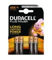 Duracell MN2400B4 Pilas Alcalinas AAA LR03 1.5V Plus Power (4 unidades)