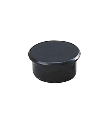 Dahle 95513 Pack de 10 Imanes para Pizarra Blanca - Diametro de 13mm - Color Negro