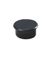 Dahle 95513 Pack de 10 Imanes para Pizarra Blanca - Diametro de 13mm - Color Negro