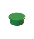 Dahle 95513 Pack de 10 Imanes para Pizarra Blanca - Diametro de 13mm - Color Verde