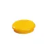 Dahle 95524 Pack de 10 Imanes para Pizarra Blanca - Diametro de 24mm - Color Amarillo