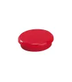 Dahle 95524 Pack de 10 Imanes para Pizarra Blanca - Diametro de 24mm - Color Rojo