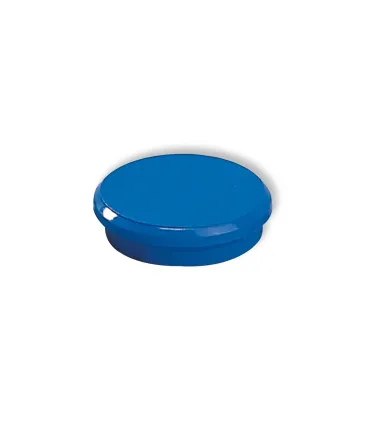 Dahle 95524 Pack de 10 Imanes para Pizarra Blanca - Diametro de 24mm - Color Azul