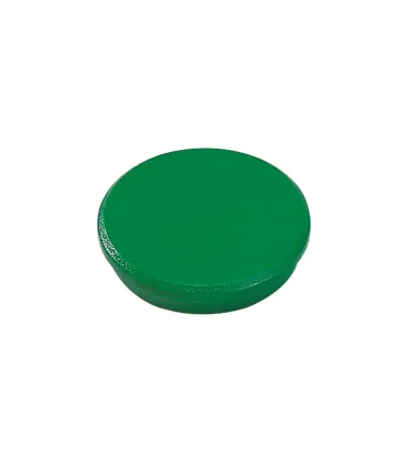 Dahle 95532 Pack de 10 Imanes para Pizarra Blanca - Diametro de 32mm - Color Verde