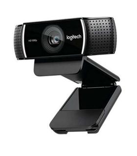 Logitech C922 Pro Stream Webcam Full HD 1080p USB - Microfonos Integrados - Tripode de Mesa - Cable de 1.50m - Color Negro
