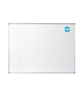 Dahle Professional Board Pizarra Blanca Esmaltada Magnetica 900x1200mm - Marco de Aluminio - Bandeja para Rotuladores