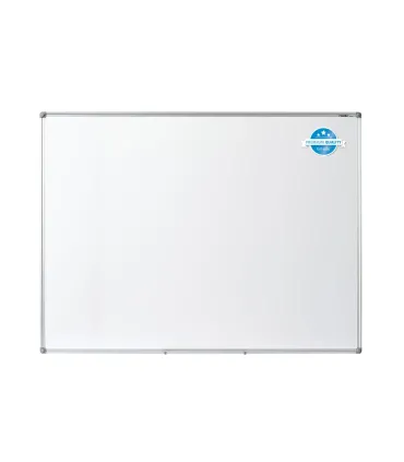 Dahle Professional Board Pizarra Blanca Esmaltada Magnetica 900x1200mm - Marco de Aluminio - Bandeja para Rotuladores