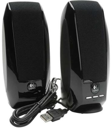 Logitech S150 Altavoces USB 2.0 1.2W - Cable de 1.20m - Color Negro