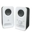 Logitech Z150 Altavoces Multimedia 2.0 6W - Entrada Jack 3.5mm - Toma de Auriculares - Cable de 1.80m - Color Blanco