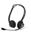 Logitech 960 Auriculares con Microfono USB - Microfono Plegable y Flexible - Controles en Cable - Cable de 2.40m - Color Negro